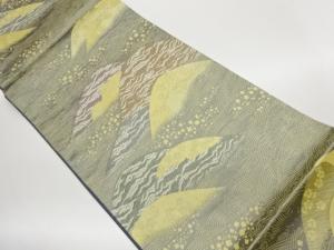 山並みに色紙散らし模様織出し袋帯